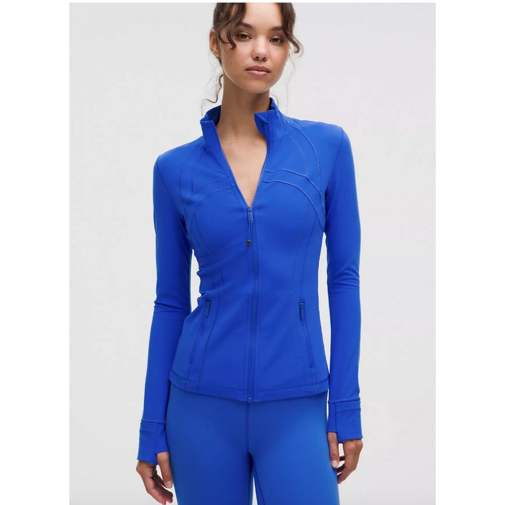 Lululemon Define Nulu Full Zip Jacket in Cerulean Blue 6
